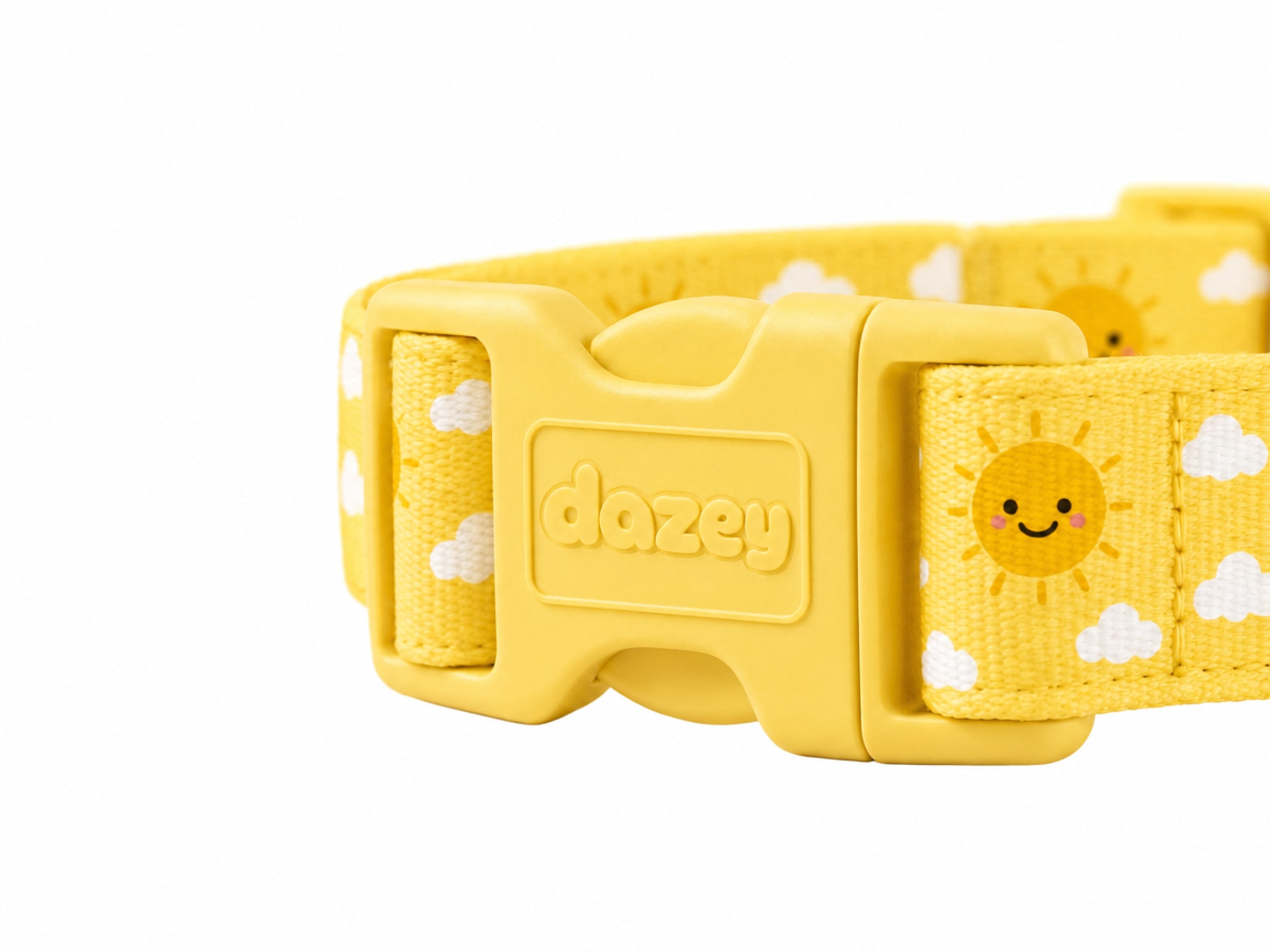 Sunny Smiles collar buckle detail